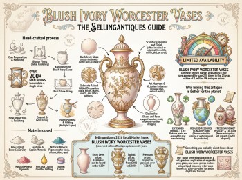 Blush Ivory Worcester Vases Guide Infographic