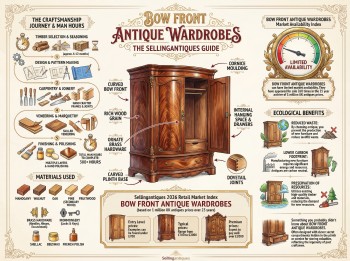 Bow Front Antique Wardrobes Guide Infographic