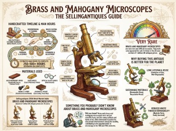 Brass And Mahogany Microscopes Guide Infographic