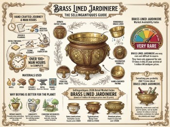 Brass Lined Jardiniere Guide Infographic