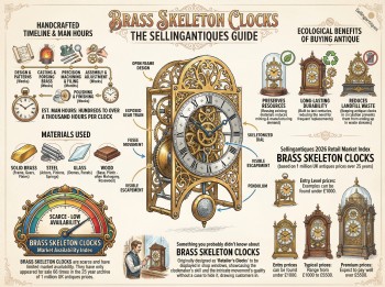 Brass Skeleton Clocks Guide Infographic