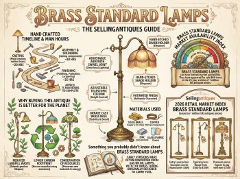 Brass Standard Lamps Guide Infographic