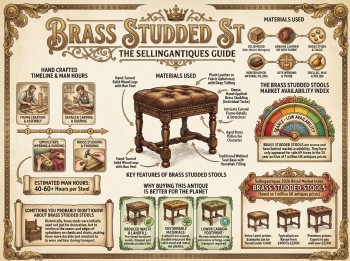 Brass Studded Stools Guide Infographic