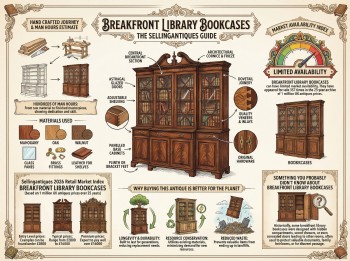 Breakfront Library Bookcases Guide Infographic