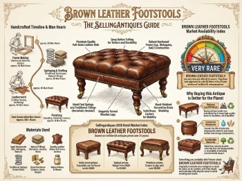 Brown Leather Footstools Guide Infographic