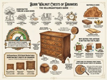 Burr Walnut Chests Of Drawers Guide Infographic