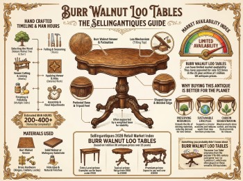 Burr Walnut Loo Tables Guide Infographic