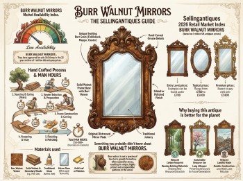 Burr Walnut Mirrors Guide Infographic