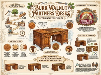 Burr Walnut Partners Desks Guide Infographic