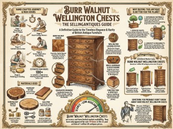 Burr Walnut Wellington Chests Guide Infographic
