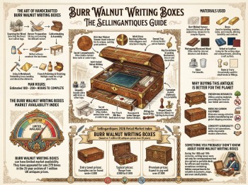 Burr Walnut Writing Boxes Guide Infographic