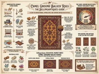 Camel Ground Baluch Rugs Guide Infographic