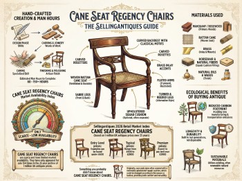 Cane Seat Regency Chairs Guide Infographic