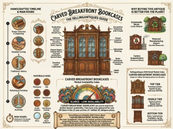 Carved Breakfront Bookcases Guide Infographic