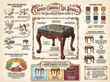 Carved Cabriole Leg Stools Guide Infographic