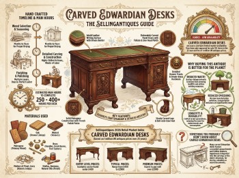 Carved Edwardian Desks Guide Infographic