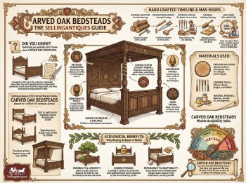 Carved Oak Bedsteads from 2 Shops