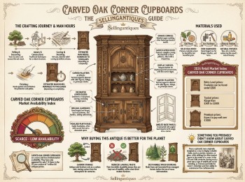 Carved Oak Corner Cupboards Guide Infographic