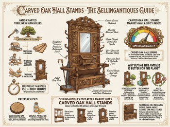 Carved Oak Hall Stands Guide Infographic