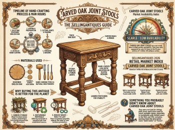 Carved Oak Joint Stools Guide Infographic