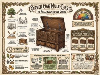 Carved Oak Mule Chests Guide Infographic
