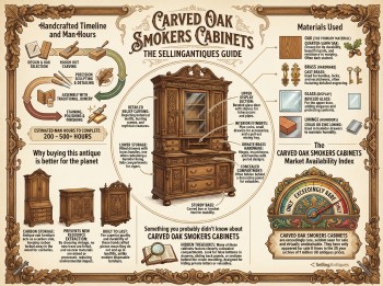 Carved Oak Smokers Cabinets Guide Infographic