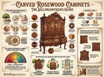 Carved Rosewood Cabinets Guide Infographic