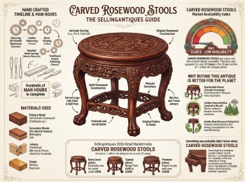 Carved Rosewood Stools Guide Infographic