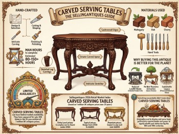 Carved Serving Tables Guide Infographic