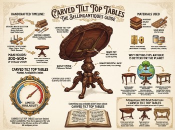 Carved Tilt Top Tables Guide Infographic