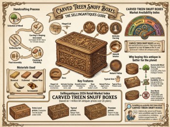 Carved Treen Snuff Boxes Guide Infographic