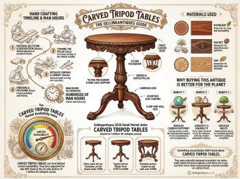 Carved Tripod Tables Guide Infographic