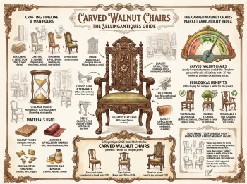 Carved Walnut Chairs Guide Infographic