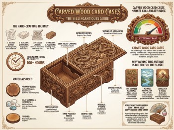 Carved Wood Card Cases Guide Infographic