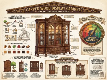 Carved Wood Display Cabinets Guide Infographic