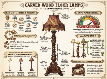 Carved Wood Floor Lamps Guide Infographic