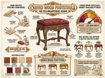 Carved Wood Footstools Guide Infographic