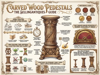 Carved Wood Pedestals Guide Infographic