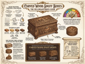 Carved Wood Snuff Boxes Guide Infographic
