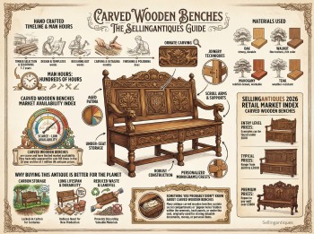 Carved Wooden Benches Guide Infographic