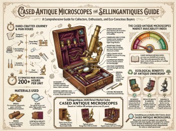 Cased Antique Microscopes Guide Infographic