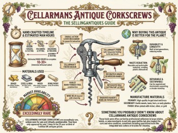 Cellarmans Antique Corkscrews Guide Infographic