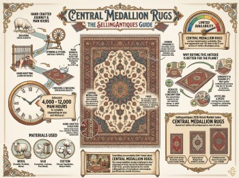 Central Medallion Rugs Guide Infographic