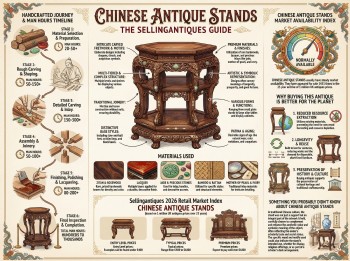 Chinese Antique Stands Guide Infographic