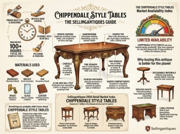 Chippendale Style Tables Guide Infographic