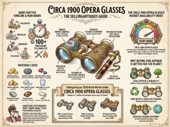 Circa 1900 Opera Glasses Guide Infographic