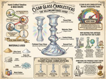 Clear Glass Candlesticks Guide Infographic