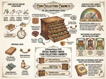 Coin Collectors Cabinets Guide Infographic