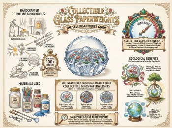 Collectible Glass Paperweights Guide Infographic
