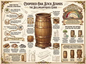 Coopered Oak Stick Stands Guide Infographic